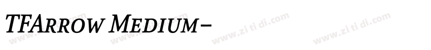 TFArrow Medium字体转换